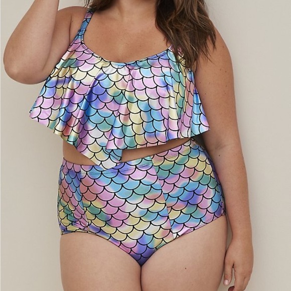 Torrid HIGH-RISE STRAPPY BACK SWIM BOTTOM size 4X - Picture 4 of 4